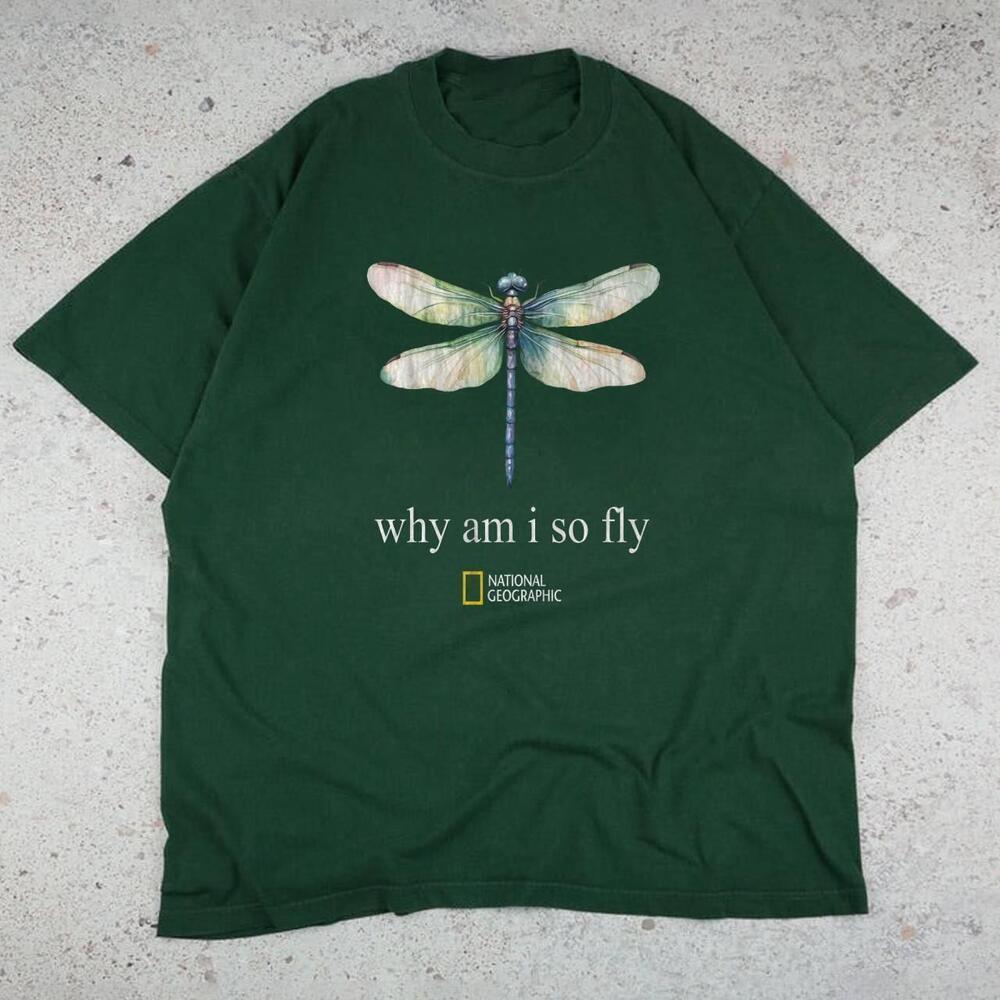 Style Why Am I So Fly Forest Green Unisex T-Shirt